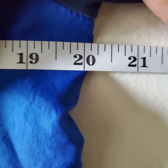 Nike Sportswear Womens XL Full Zip Hooded Jacket Navy And Royal Blue Activewear - Picture 9 of 11